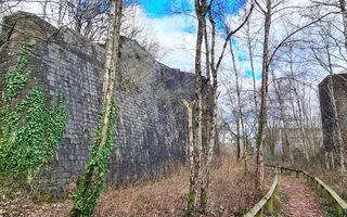The remains today of the Swansea Canal over Hafad Works