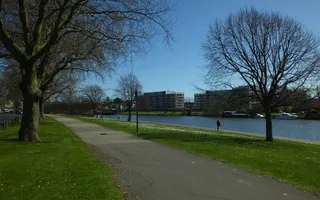 Victoria embankment on the River Trent