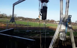 Rufford Lock Leeds & Liverpool gantry