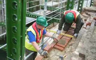 David Teague working on Heritage Heroes