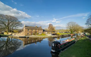 A picturesque canal scene