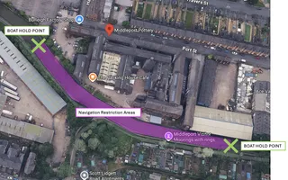 Navigation restriction at Middleport, Stoke