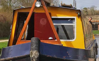 A yellow boat