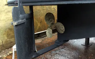Narrowboat propeller and rudder