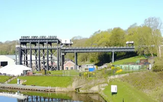 Side view of the great Anderton Boat Lift