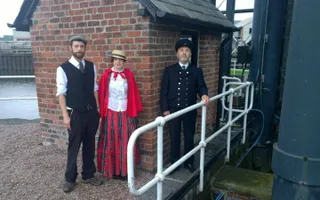 Dressing up at Anderton Boat Lift