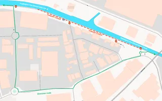 Alternative route for filming.