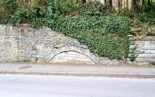 Remains of the line kiln at Holly Street, Swansea Canal