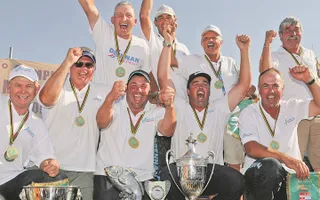 England team winning the world championships (Dick Clegg top right), courtesy of the Angling Times