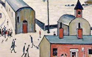 Industrial scene post-war Britain