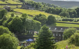 Huddersfield Narrow Canal tunnels under the Pennine hills