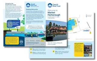 Screenshot of Market Harborough map and guide downloadable