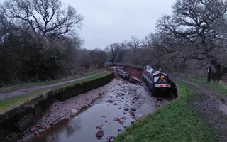 A breach on the Llangollen Canal, Whitchurch
