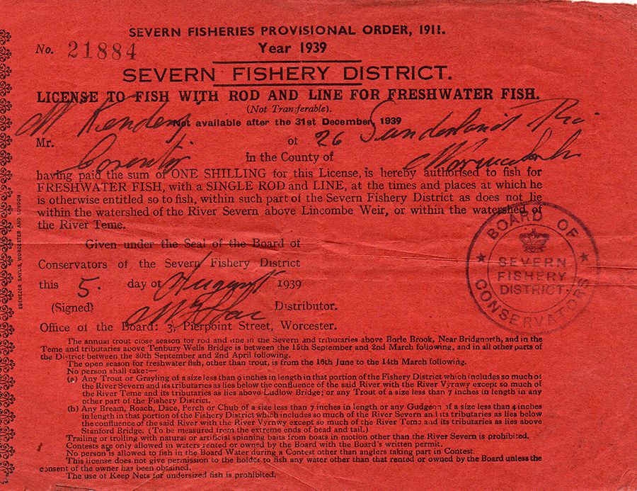 The origins and evolution of the coarse fishing rod licence Canal