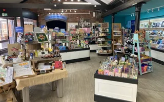 Colourful array of books and gift shop items