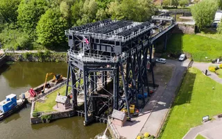 Aerial view of Anderton Boat Lift