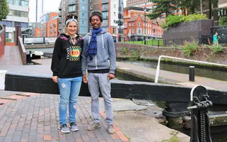 Walking on the Birmingham & Fazeley Canal