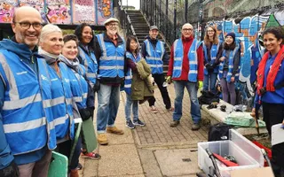 Group of volunteers planting in Old Oak