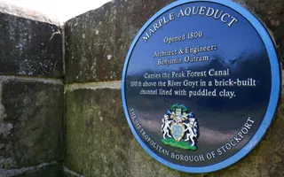Marple Aqueduct plaque (Getty Images)