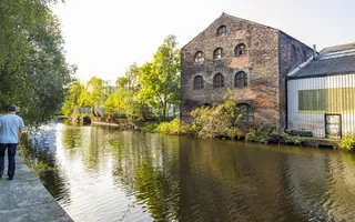 Walking along the canal in Sheffield