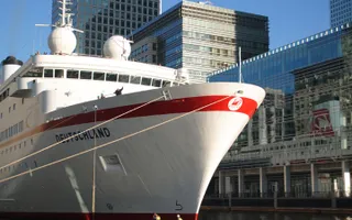 HMS Deutschland in London's Docklands