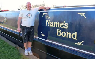 Neville Bond and his new boat