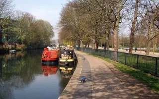 Photo of regents canal next to victoria park in hackney