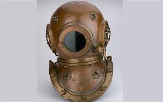 Helmet from a Divers Suit used by marine engineers on the Manchester Ship Canal during the late 1880s