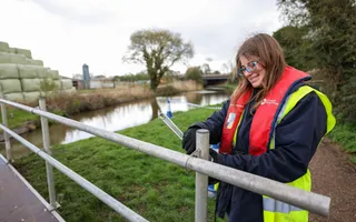 Apprentice working on the Worcester & Birmingham Canal