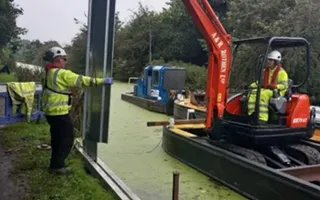 Rushall Canal piling