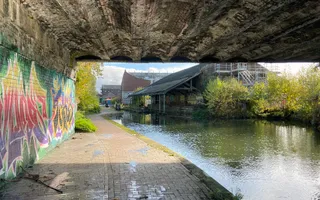 Under Bridge 96, Roving Bridge, Warwick Bar on the Grand Union Canal in Digbeth