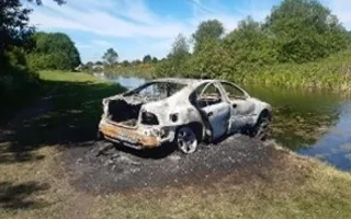 Burnt out canal Wyrley & Essington Canal