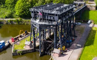 Aerial view of Anderton Boat Lift