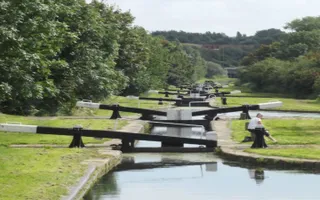 Flight of locks on Tame Valley Canal