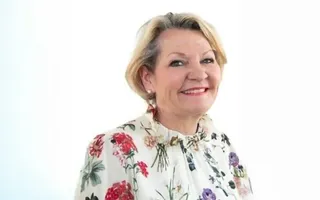 Woman's head shot, posing for camera