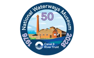 National Waterways Museum, Ellesmere Port 50 year anniversary logo