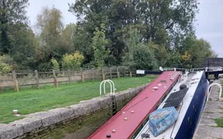 Boats at Lock 19 Seend.