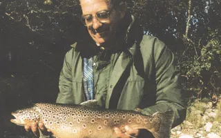 Fred Buller with a catch