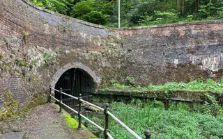 Canal tunnel old worn down bricks