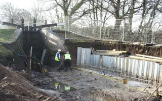 Llangollen winter works at Quoisley