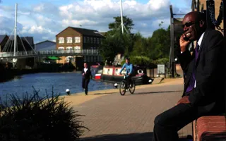 Sitting by the canal in Apsley