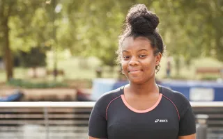 Young person at Lea Bridge