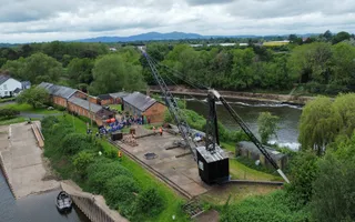 Crane on Diglis Island, River Severn