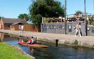 Paddling at Trent Lock, Erewash Canal