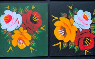 Picture of hand painted roses