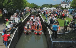 Great Northern Basin on the Erewash Canal after restoration,  photo by WATERWAY IMAGES