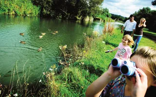 family spotting nature