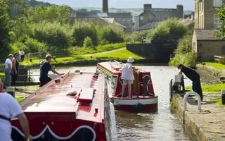 Hire boats at Sowerby Bridge
