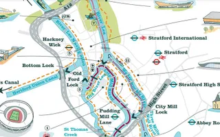 Queen Elizabeth Olympic Park navigational map screenshot