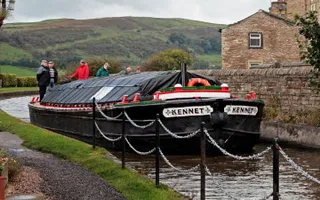 Heritage boat Kennet on the Leeds and Liverpool Canal